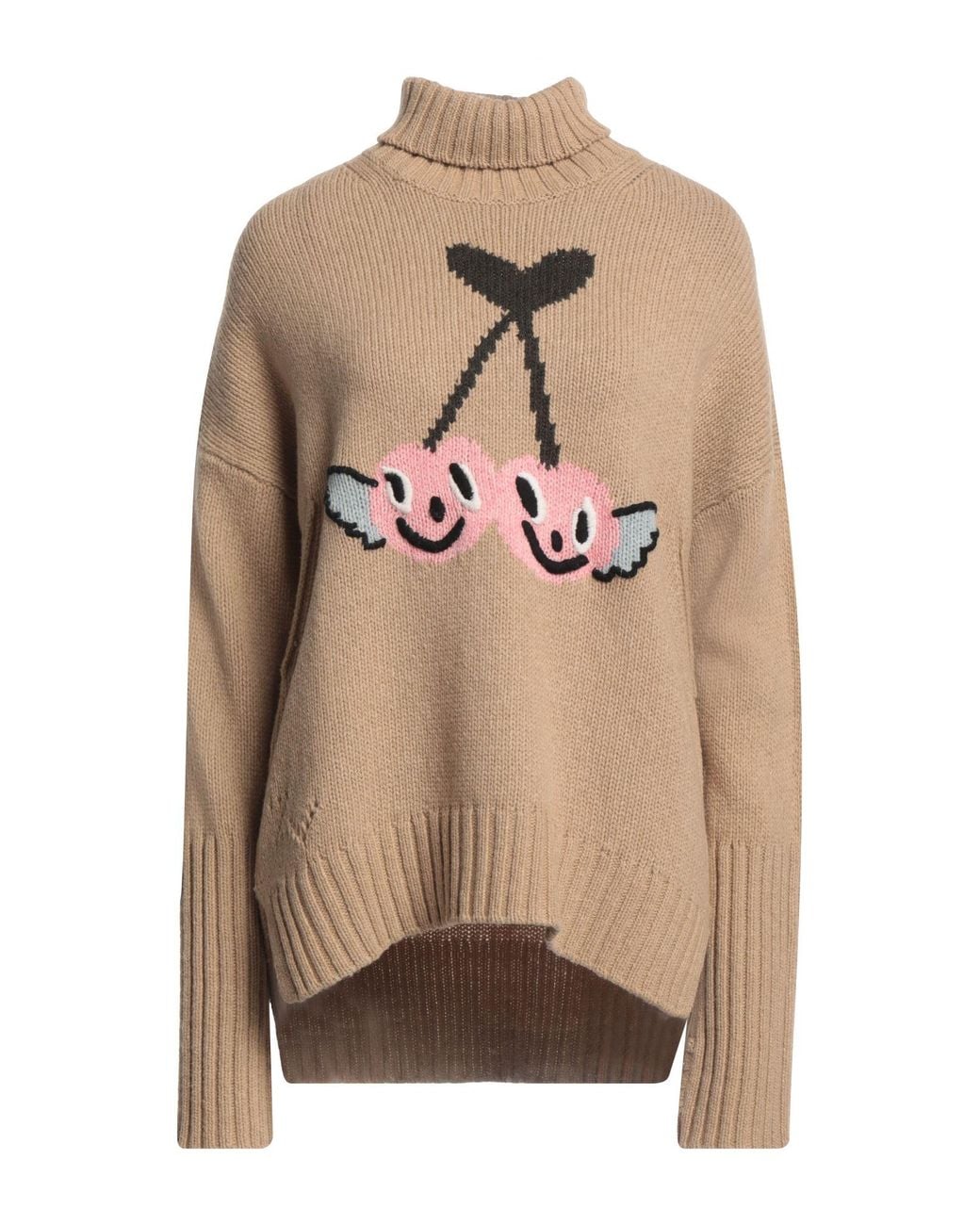 Zadig & Voltaire Natural Camel Turtleneck Merino Wool