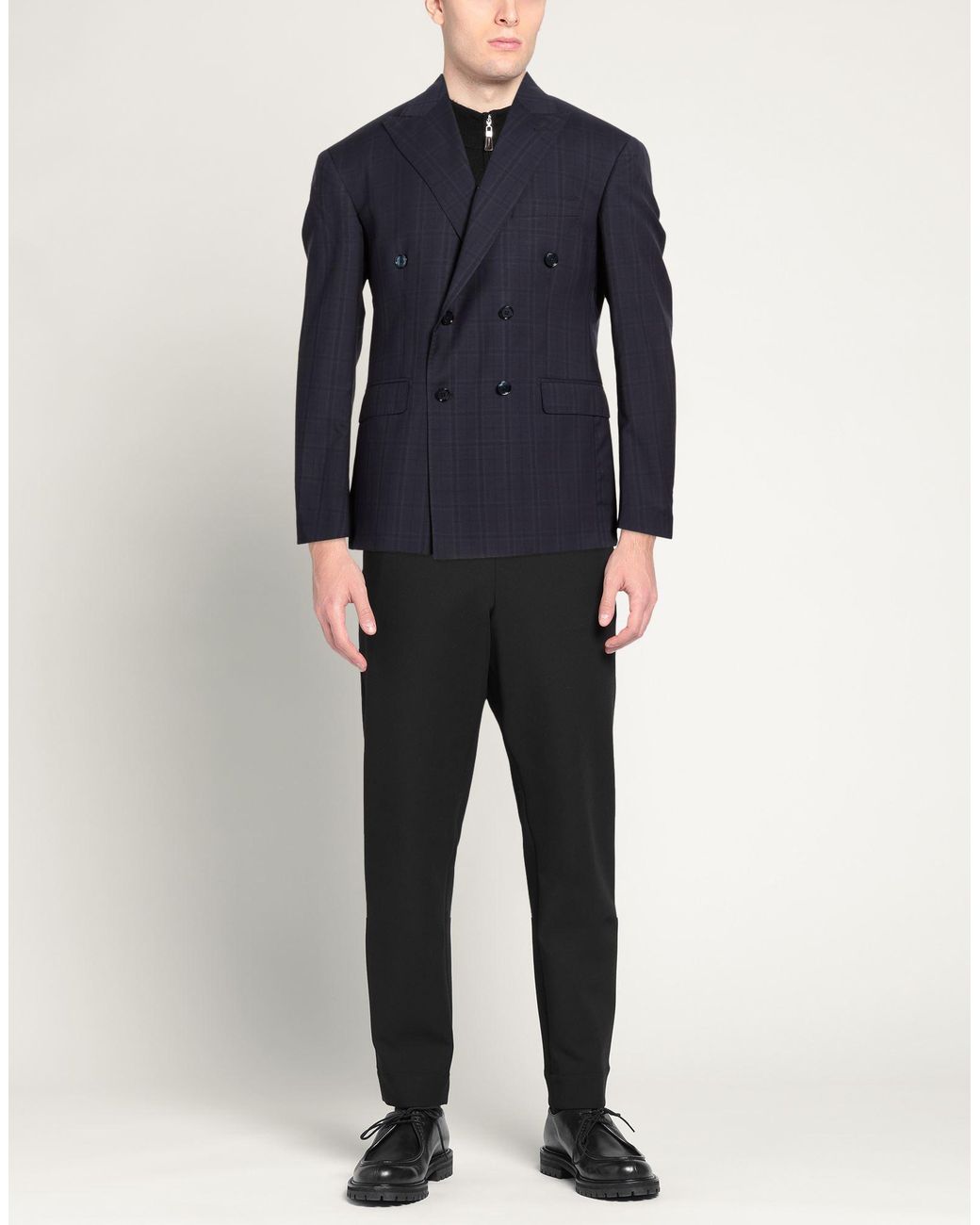 Exte Blue Blazer Wool for men