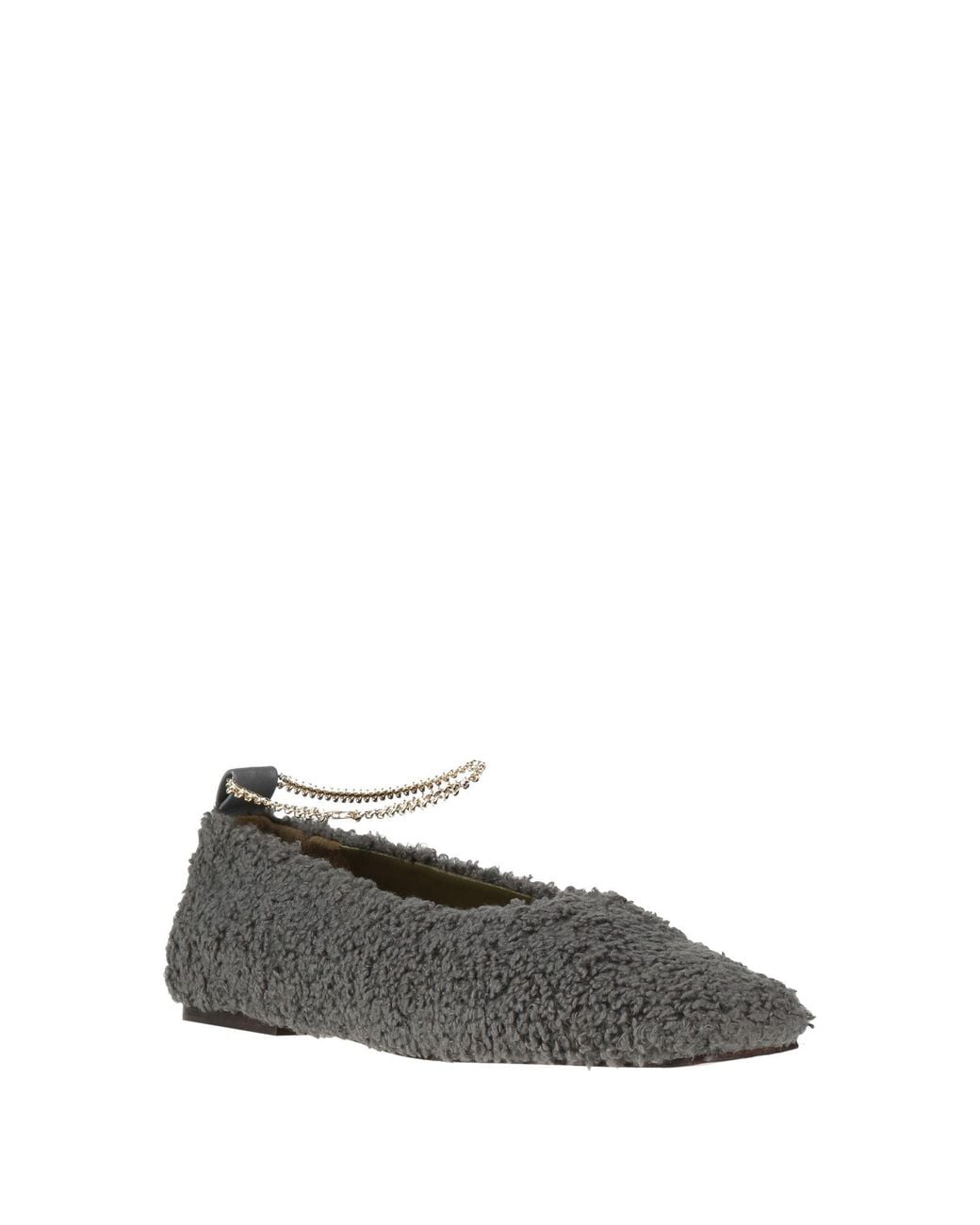 MARIA LUCA Gray Ballet Flats