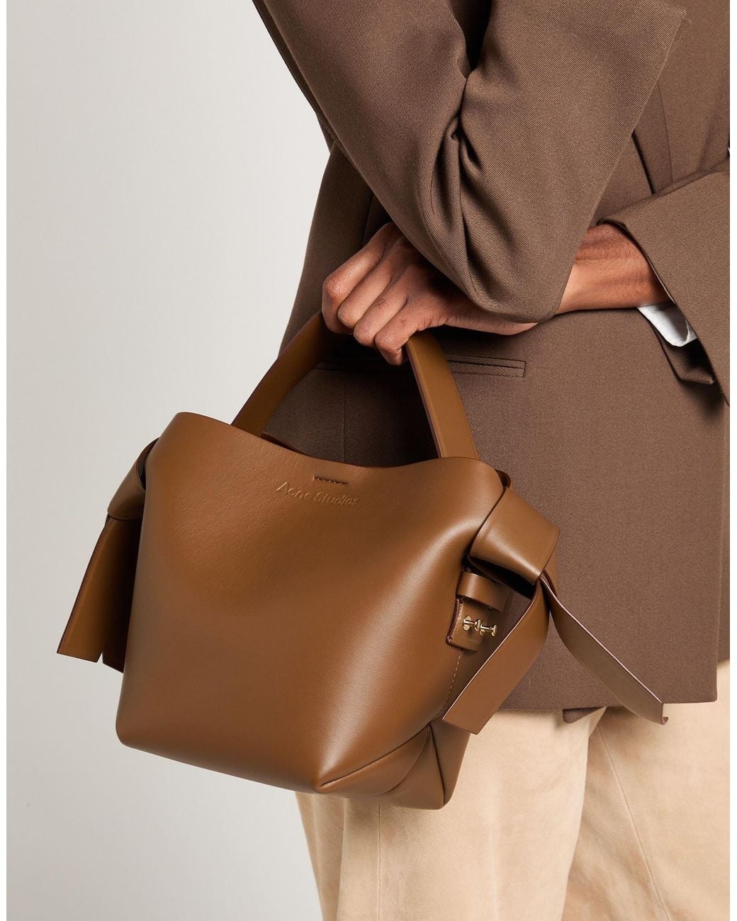Acne Brown Handbag Soft Leather