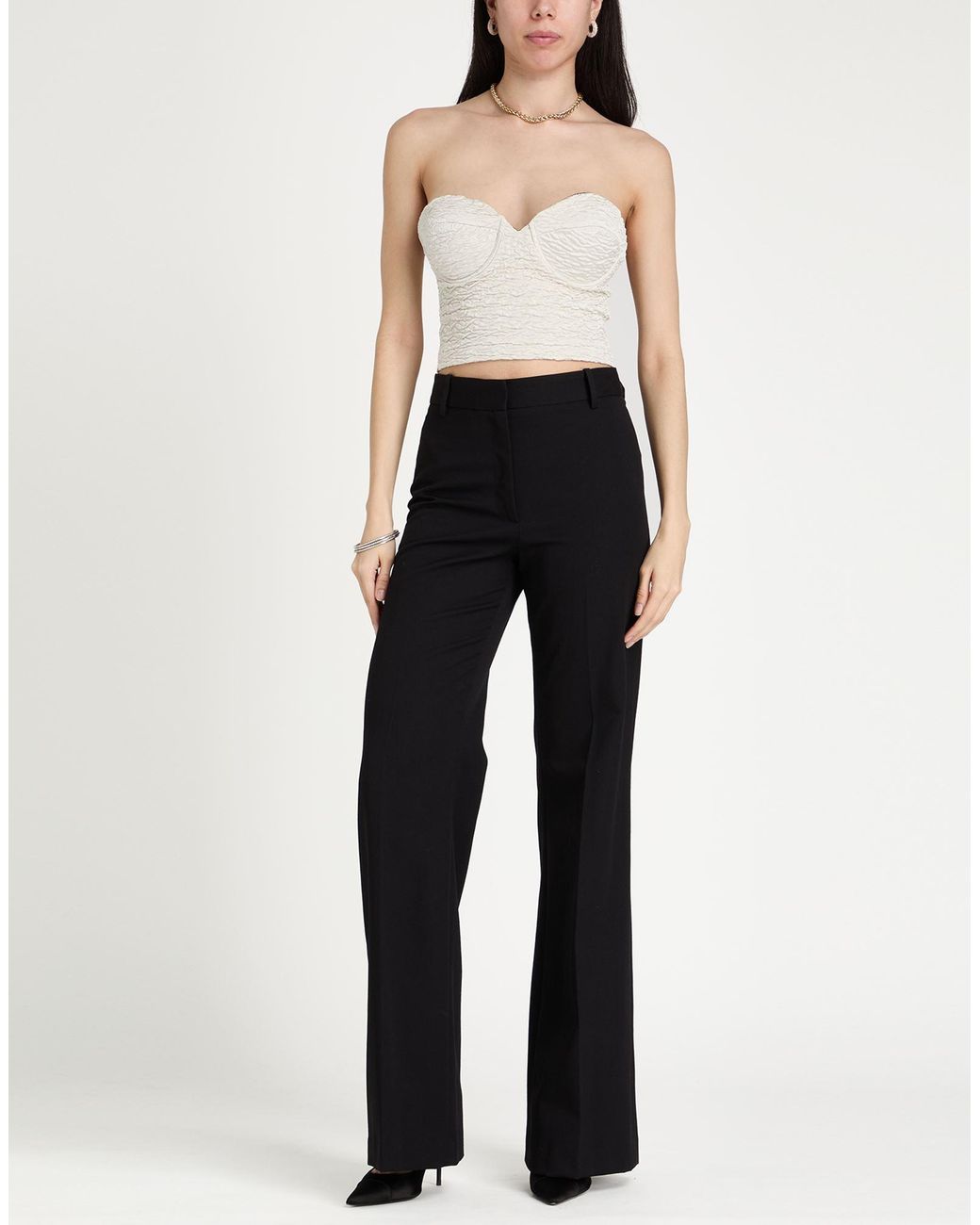 Lardini White Light Top Acetate, Nylon, Elastane