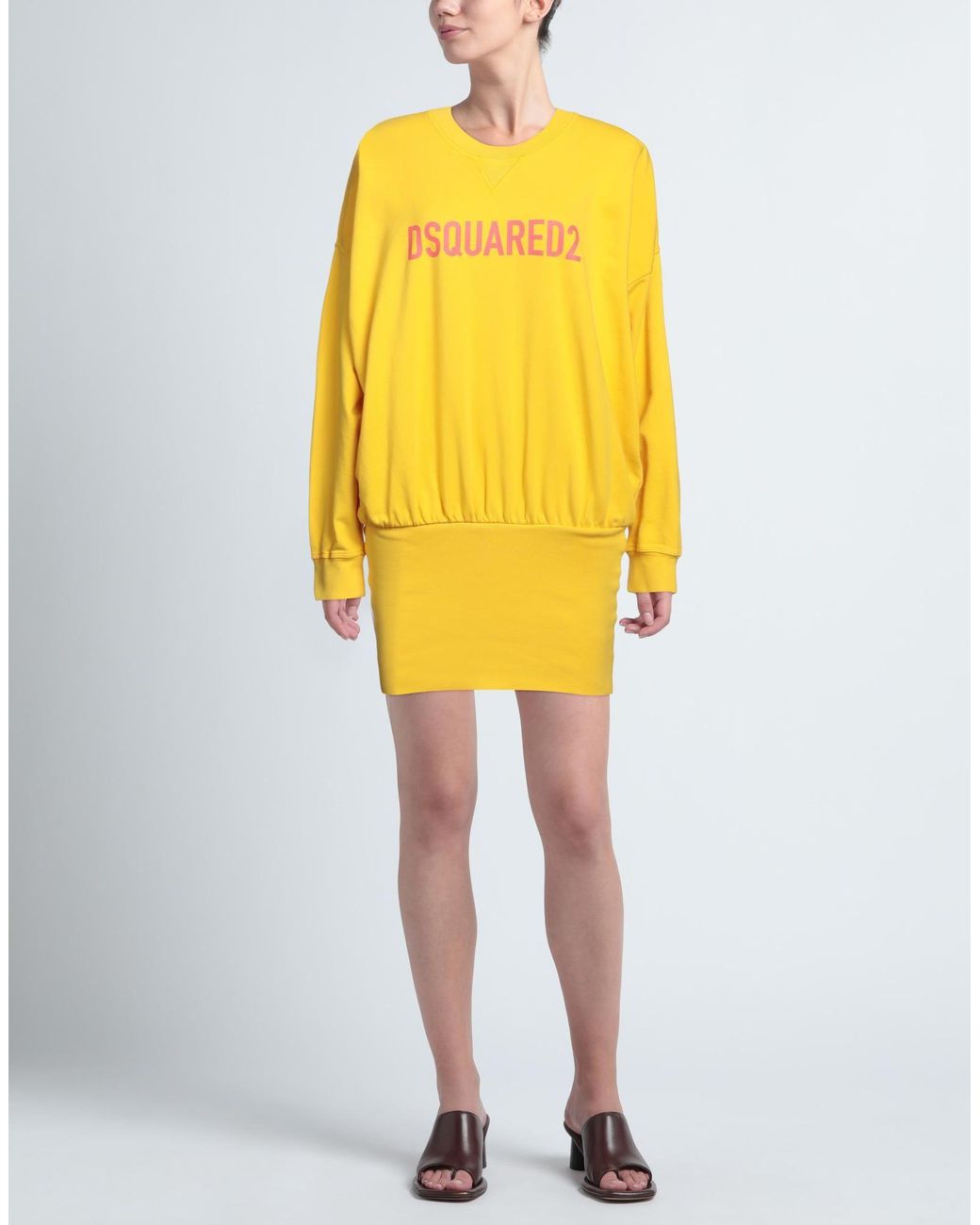 DSquared² Yellow Mini Dress