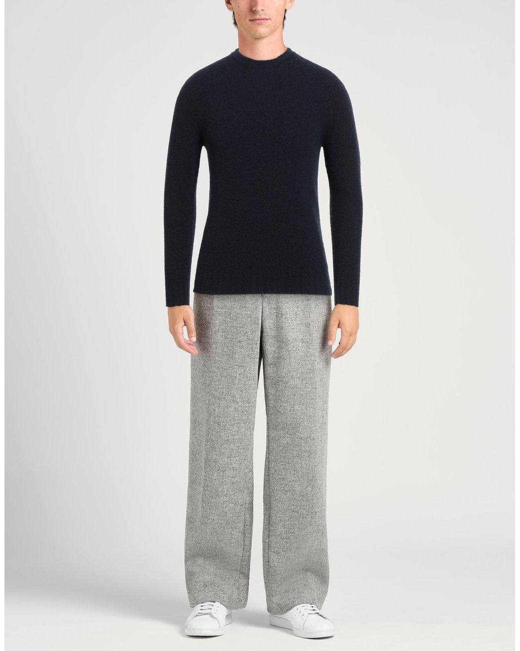 Alpha Studio Blue Sweater Wool, Polyamide, Cashmere, Elastane for men