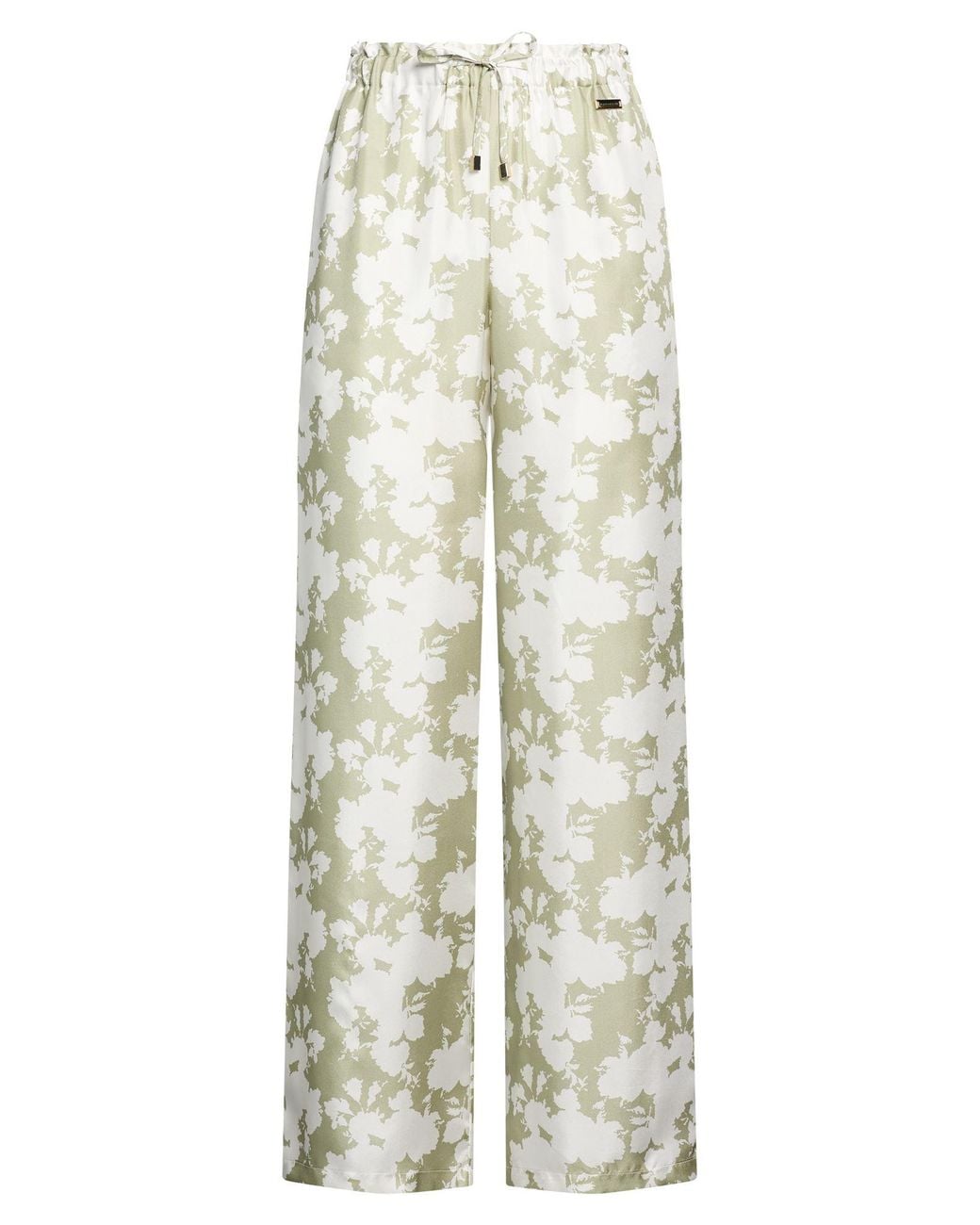 Manzoni 24 White Pants Silk