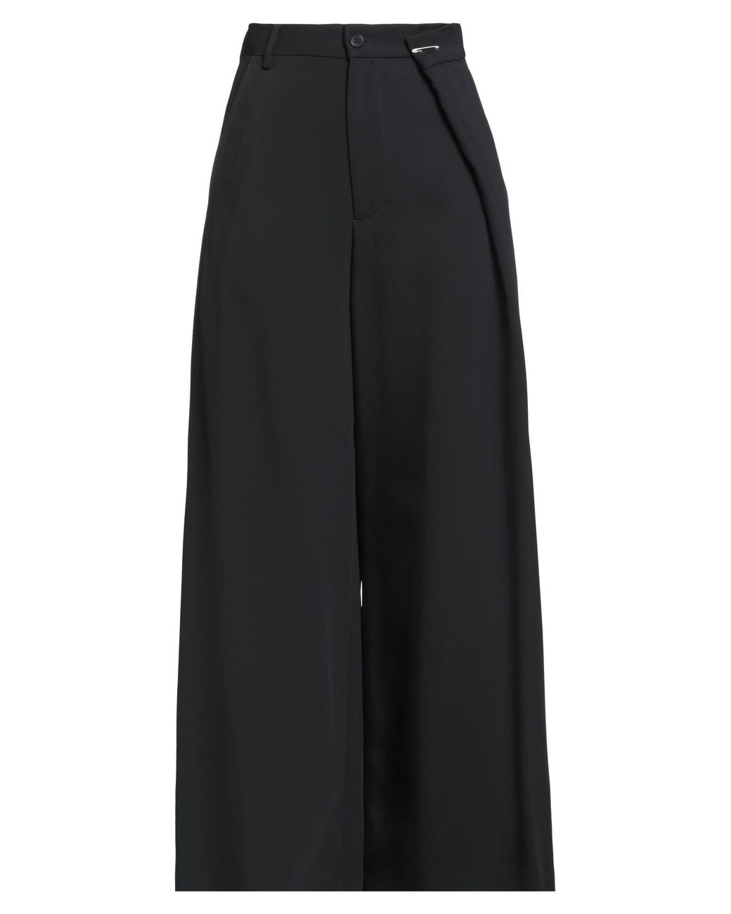MM6 by Maison Margiela Black Pants Polyamide, Viscose