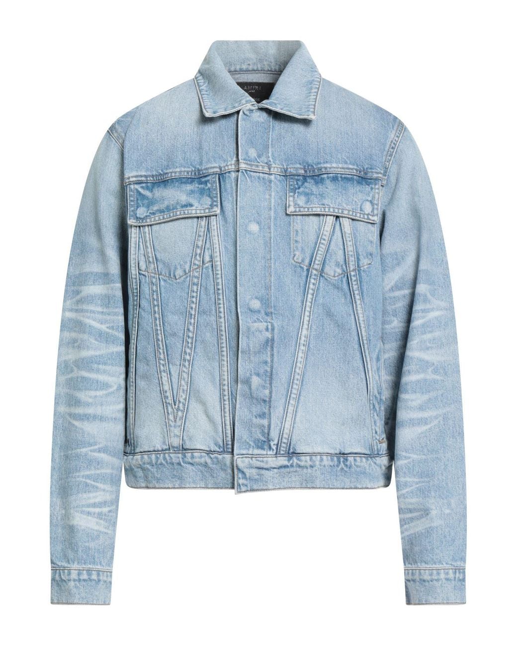 Amiri Blue Denim Outerwear Cotton for men