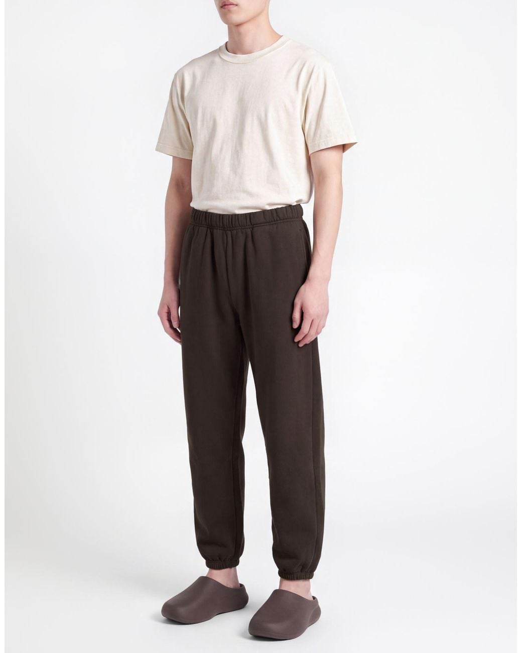 Les Tien Gray Pants Cotton for men