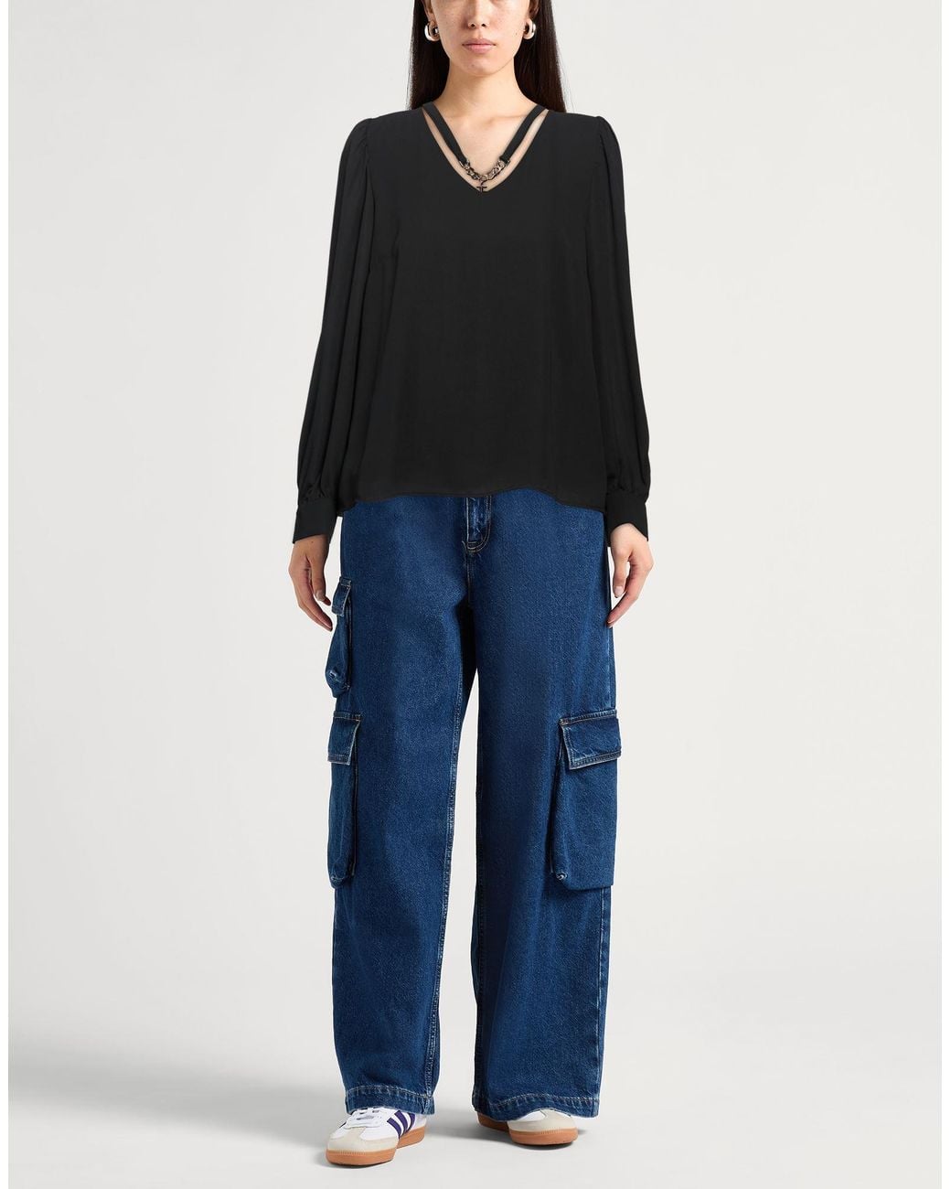 Fracomina Black Top Polyester