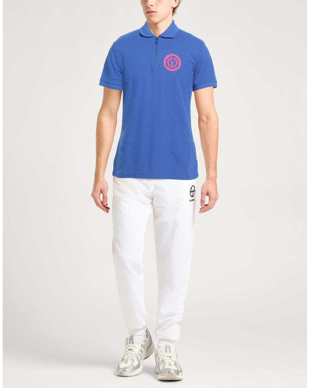 Versace Jeans Couture Blue Polo Shirt for men