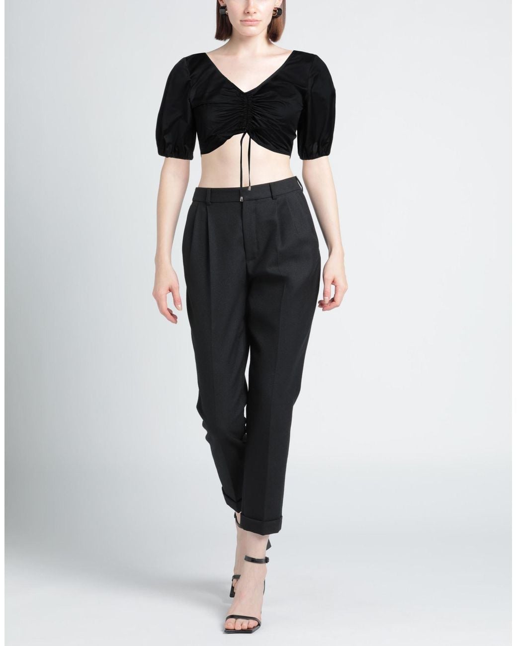 Pinko Black Top Cotton, Polyester