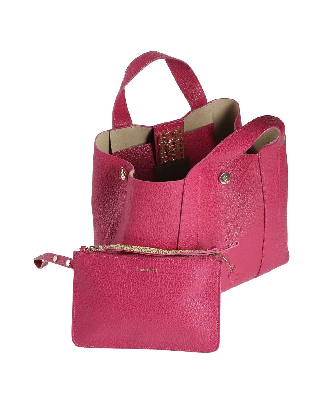 Borsa A Mano di Borbonese in Pink