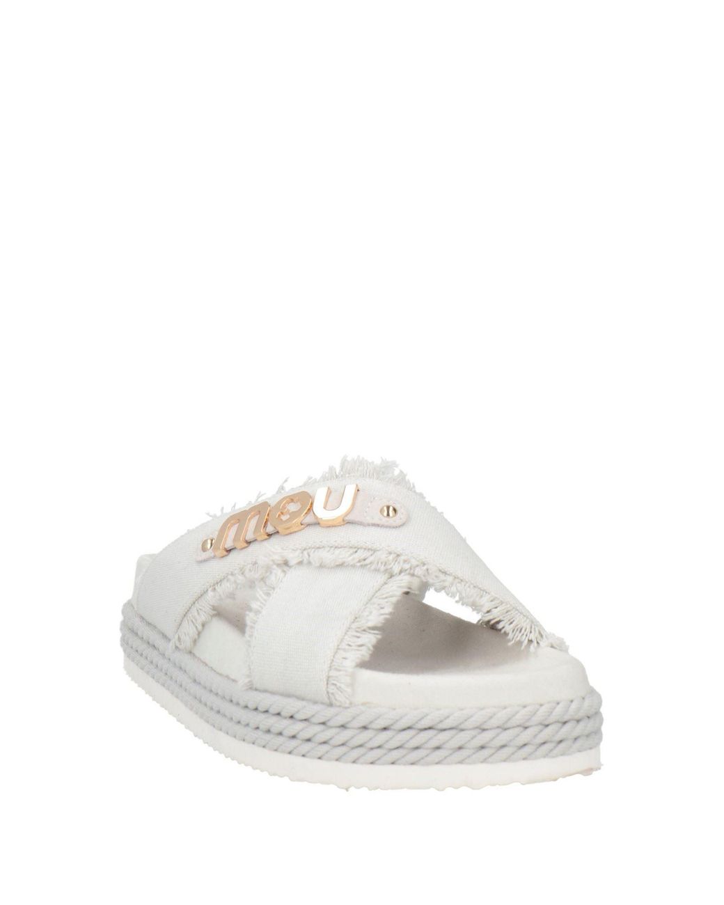 Mou White Sandals