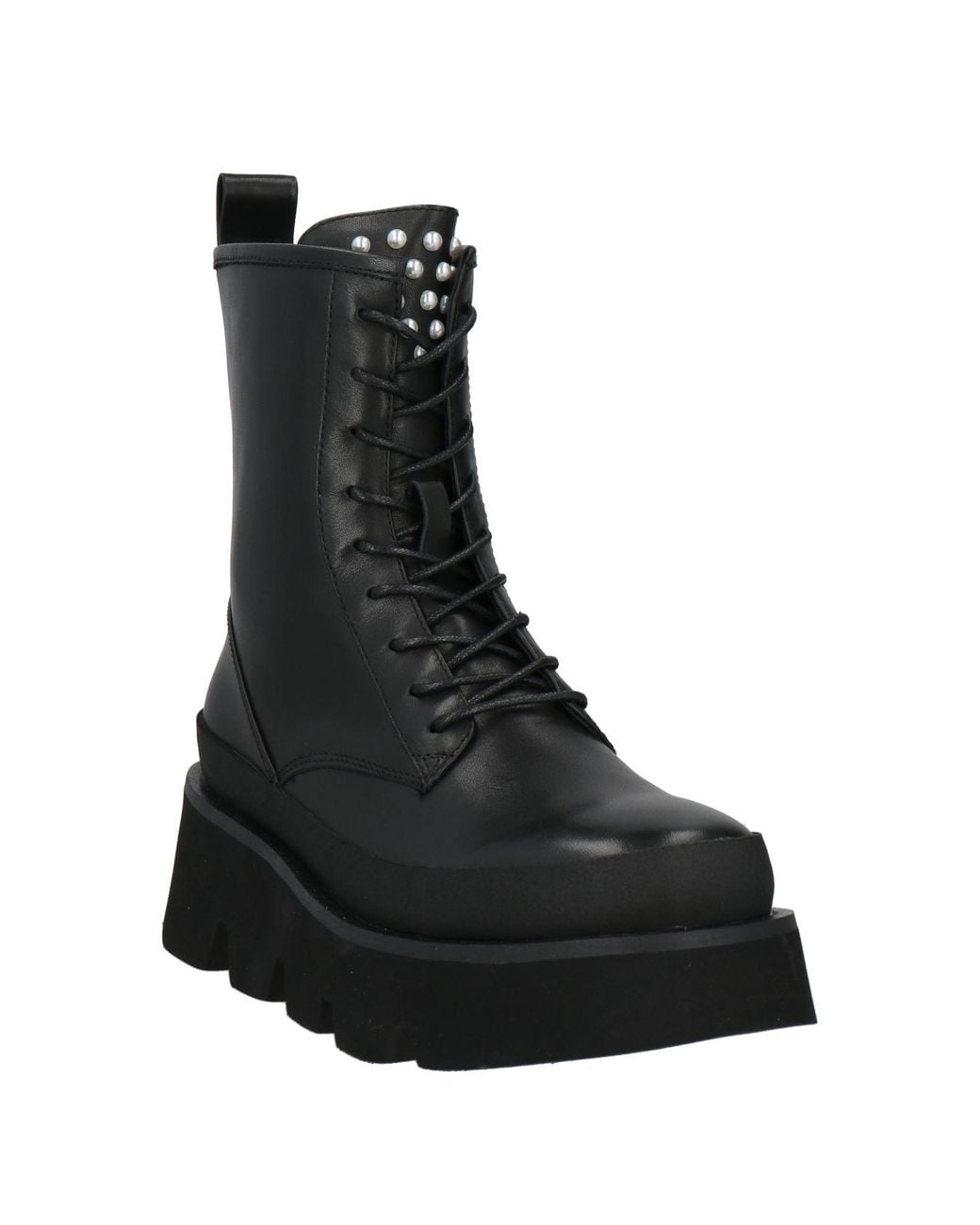 Emanuélle Vee Black Ankle Boots Leather