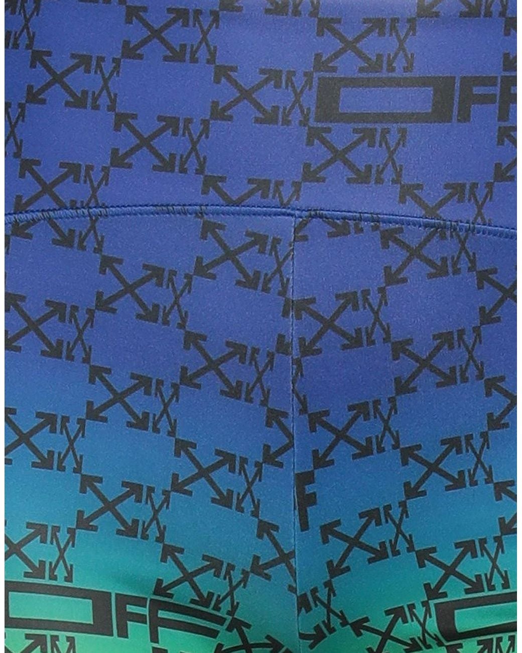 Off-White c/o Virgil Abloh Blue Shorts & Bermuda Shorts Polyamide, Polyester, Elastane