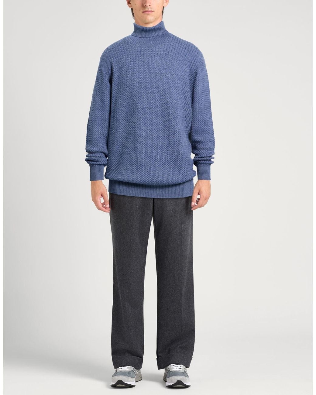 Gran Sasso Blue Turtleneck for men