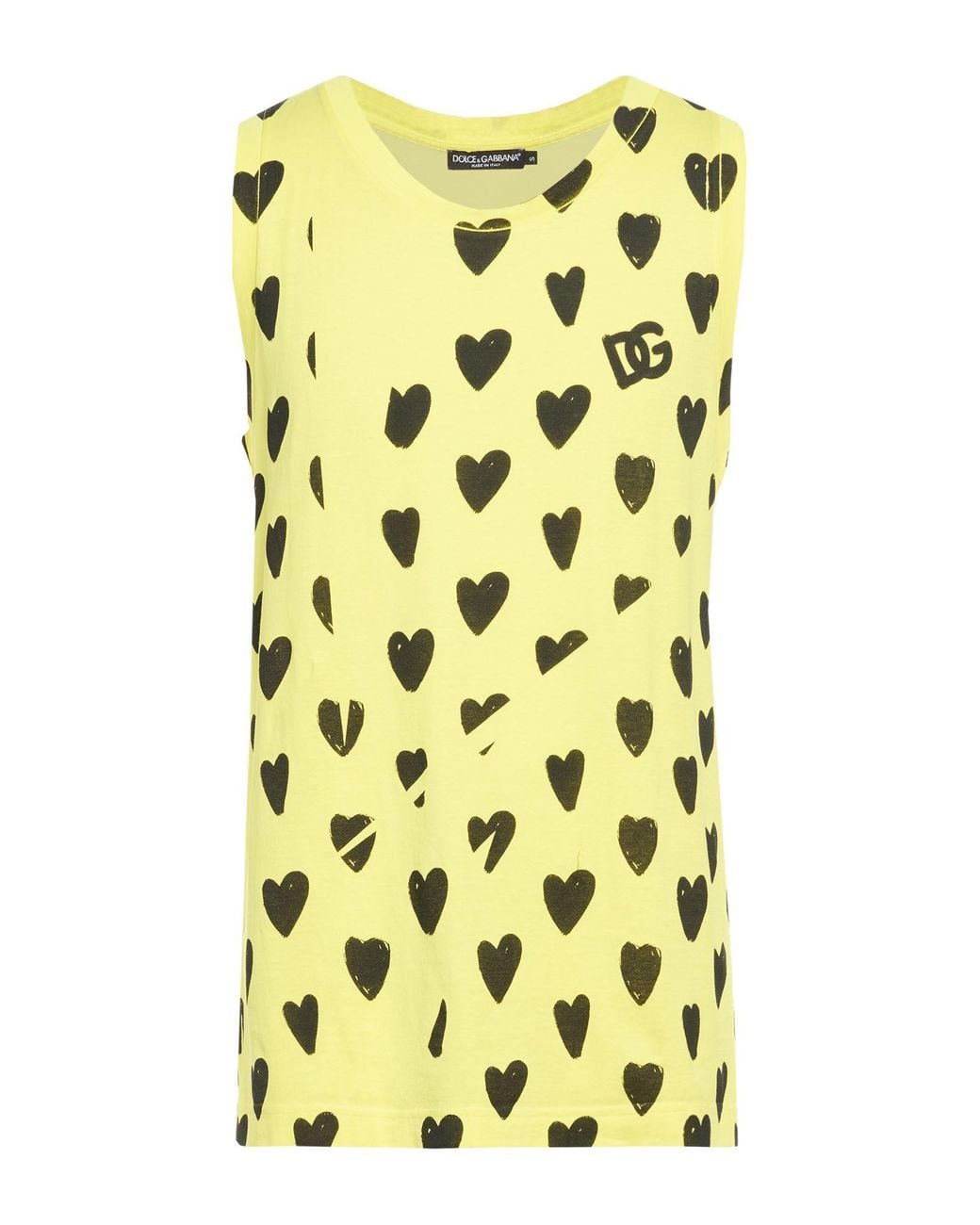 Dolce & Gabbana Yellow Tank Top Cotton for men
