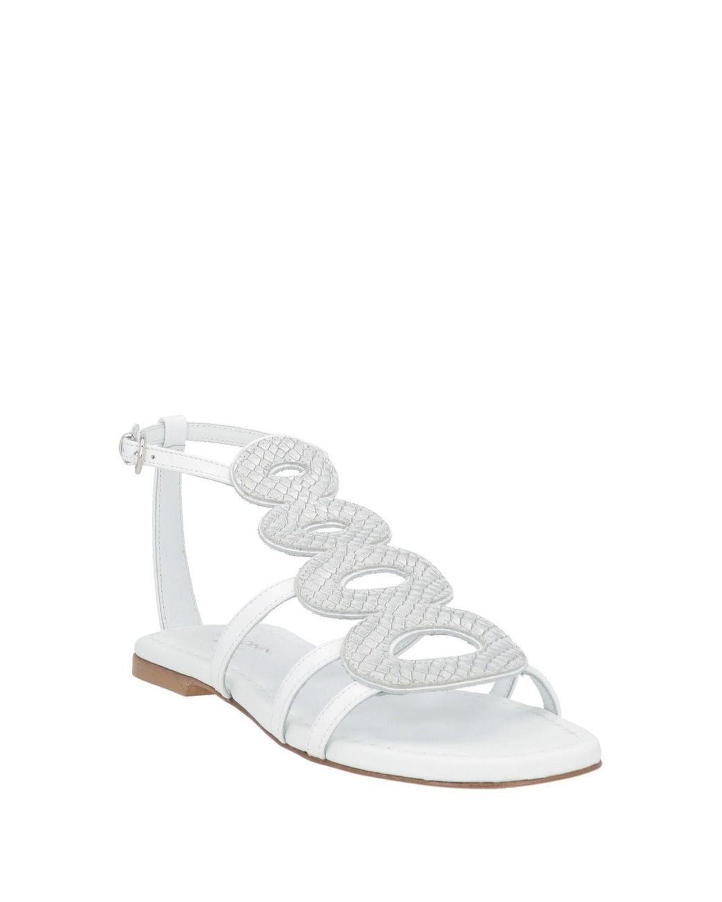 Baldinini White Sandals Leather