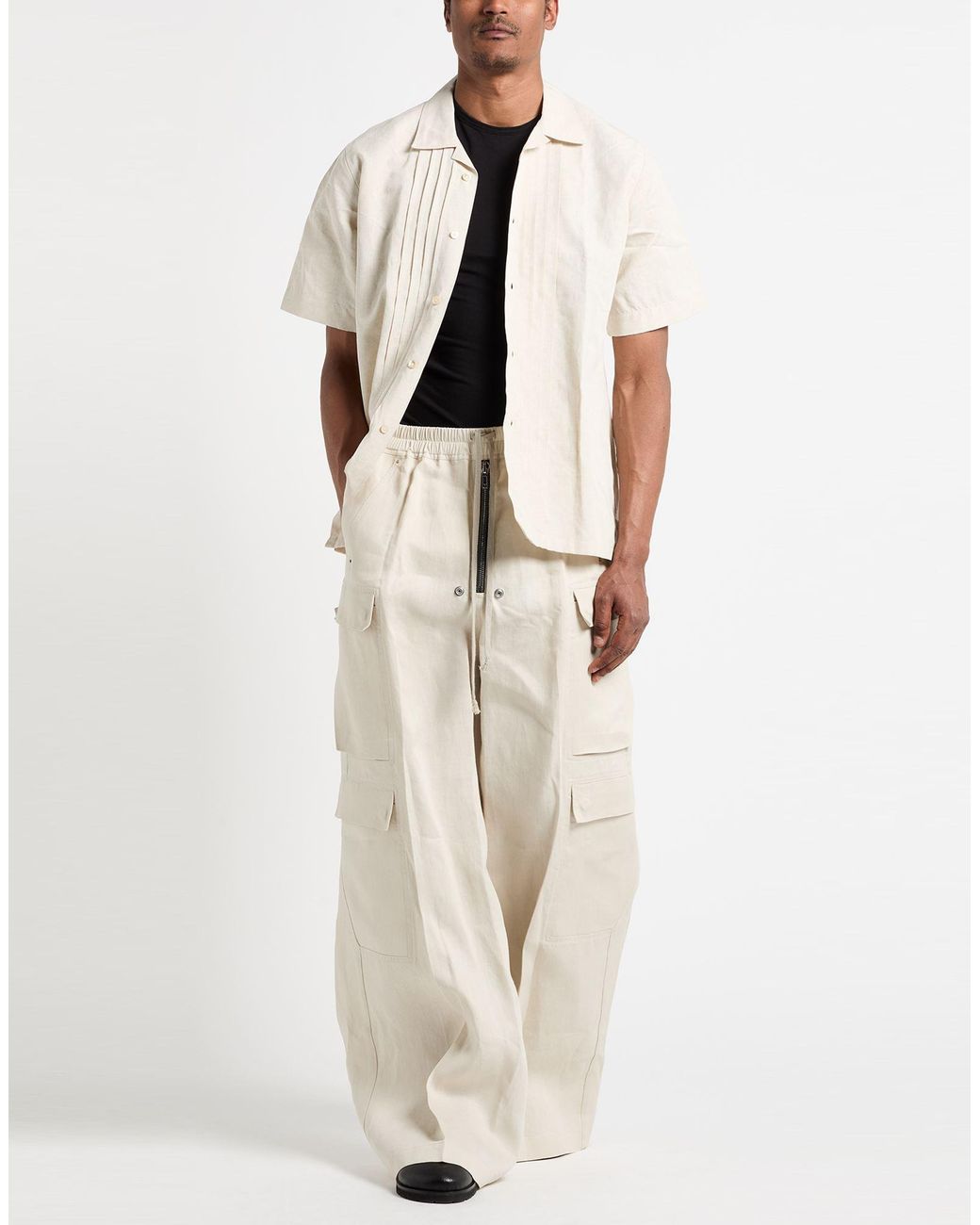 Eleventy White Platinum Shirt Cotton, Linen for men