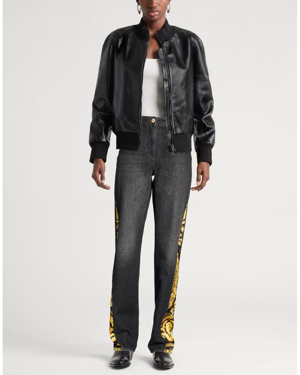 Versace Gray Jeans Cotton