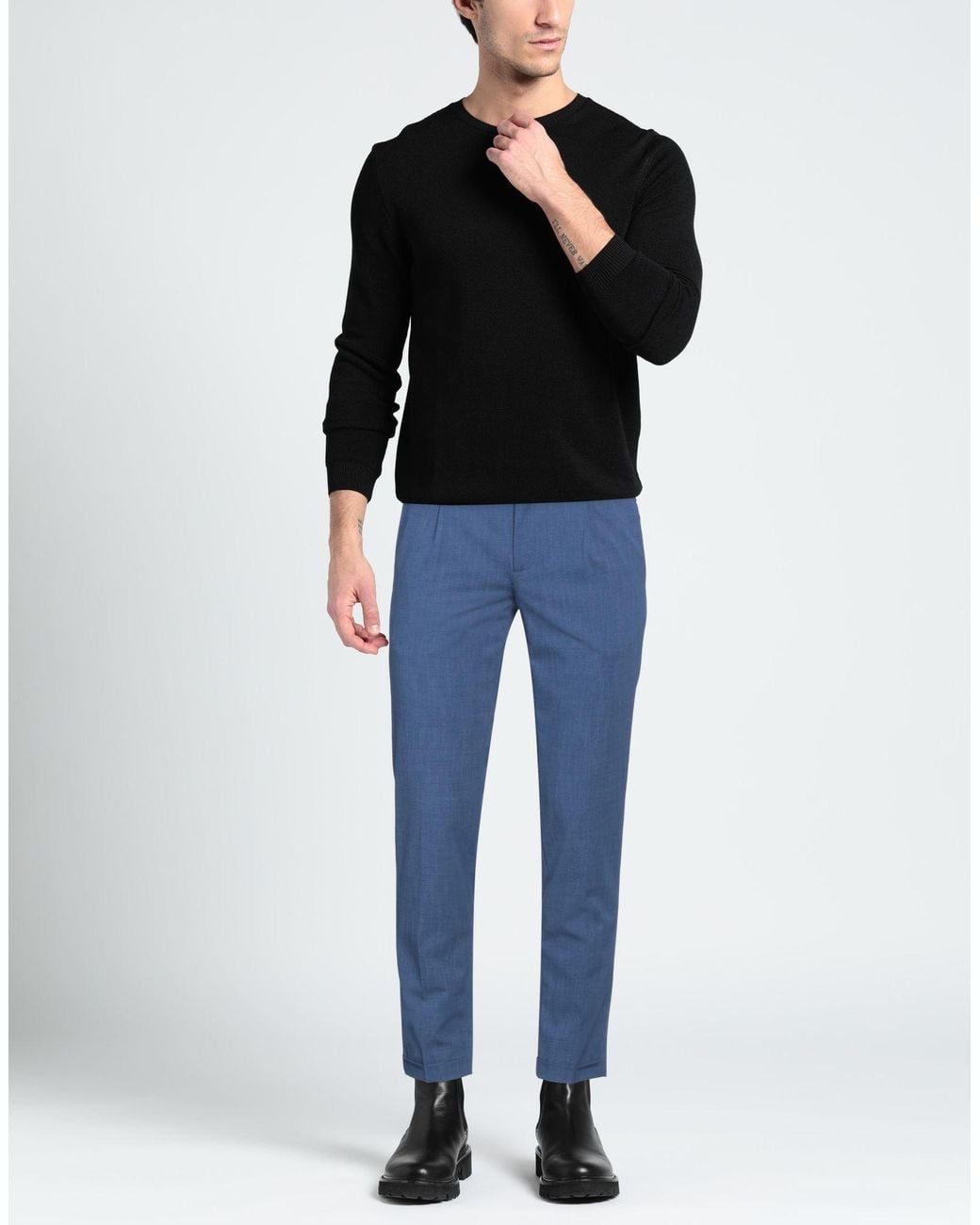 Daniele Alessandrini Blue Pants for men