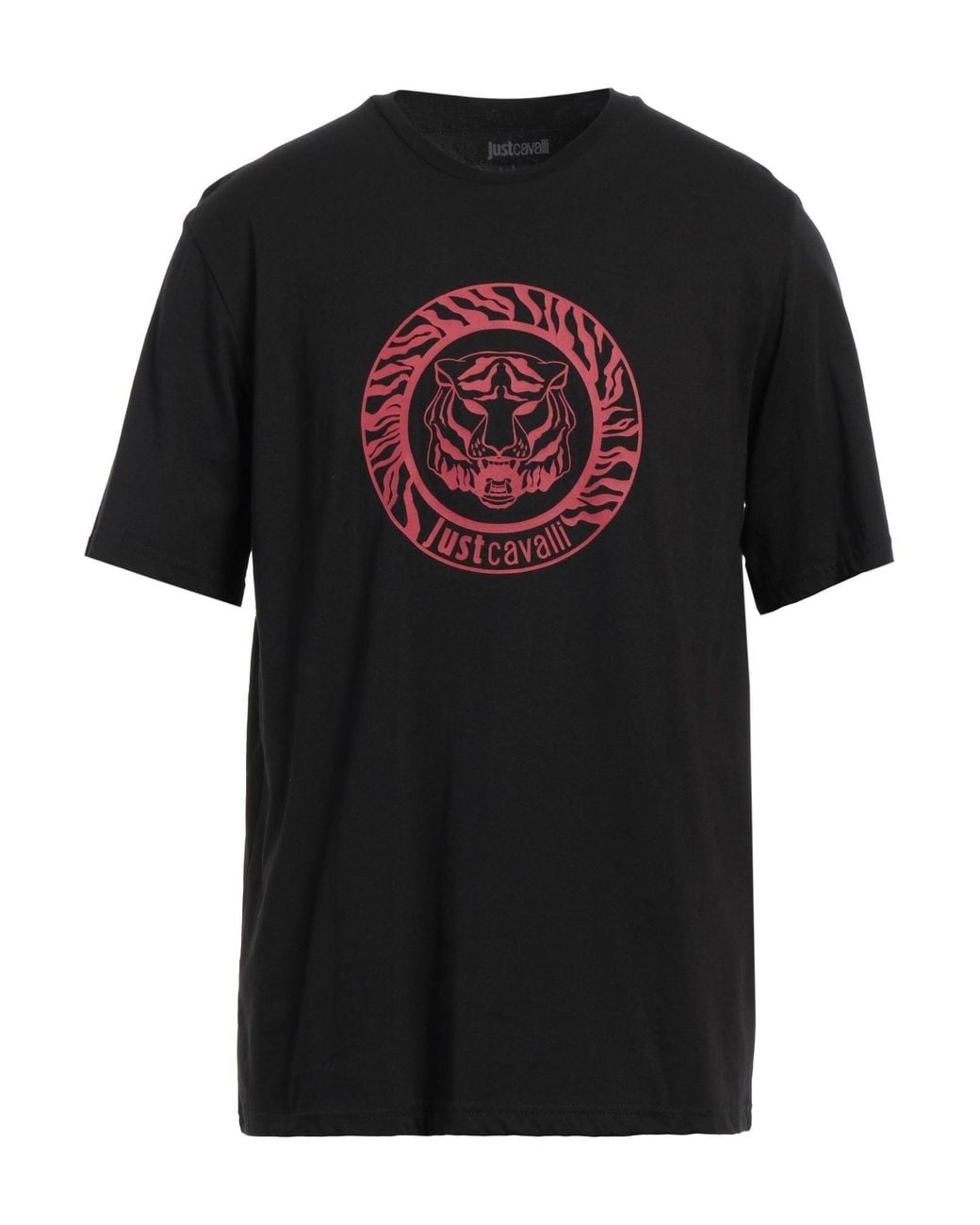 Just Cavalli Black T-Shirt Cotton for men