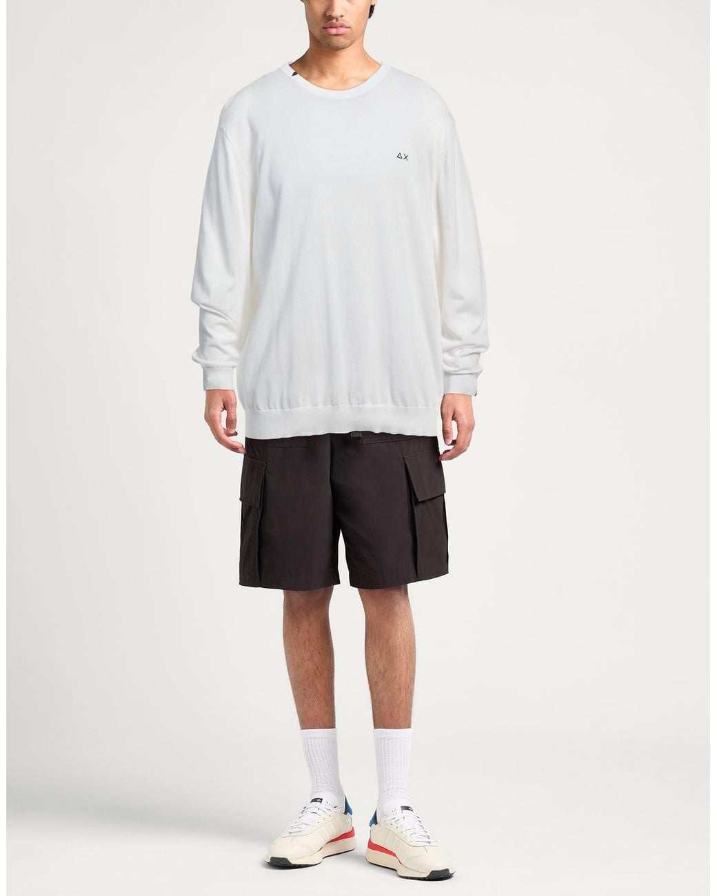 Sun 68 White Jumper for men