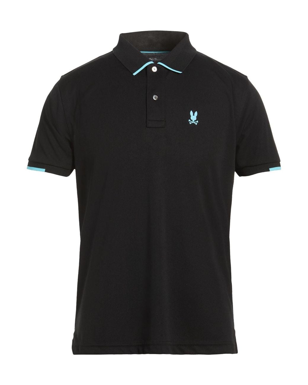 Psycho Bunny Black Polo Shirt Polyester for men