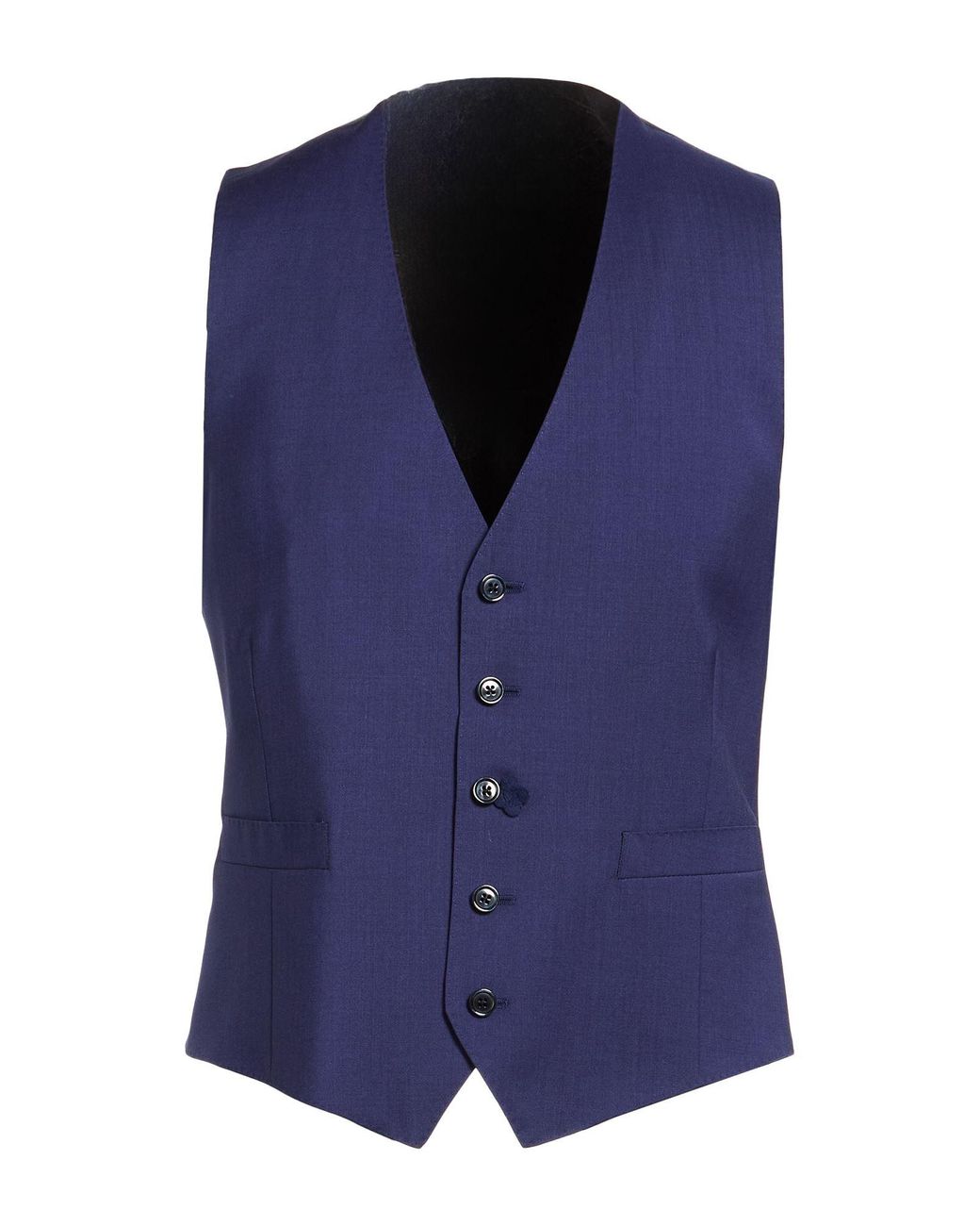 Lardini Blue Tailored Vest Wool for men