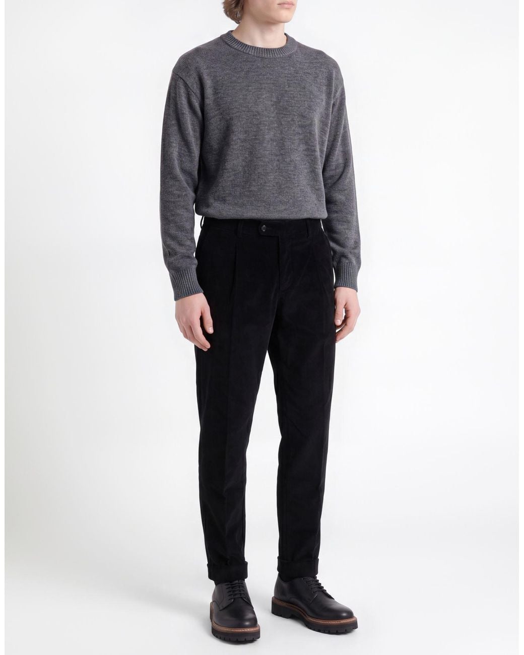 PT Torino Black Trouser for men