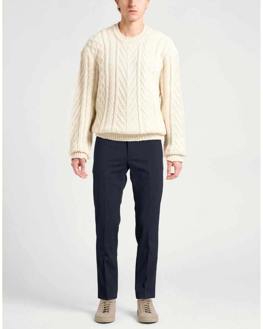 Patrizia Pepe Blue Pants Polyester, Viscose, Elastane for men