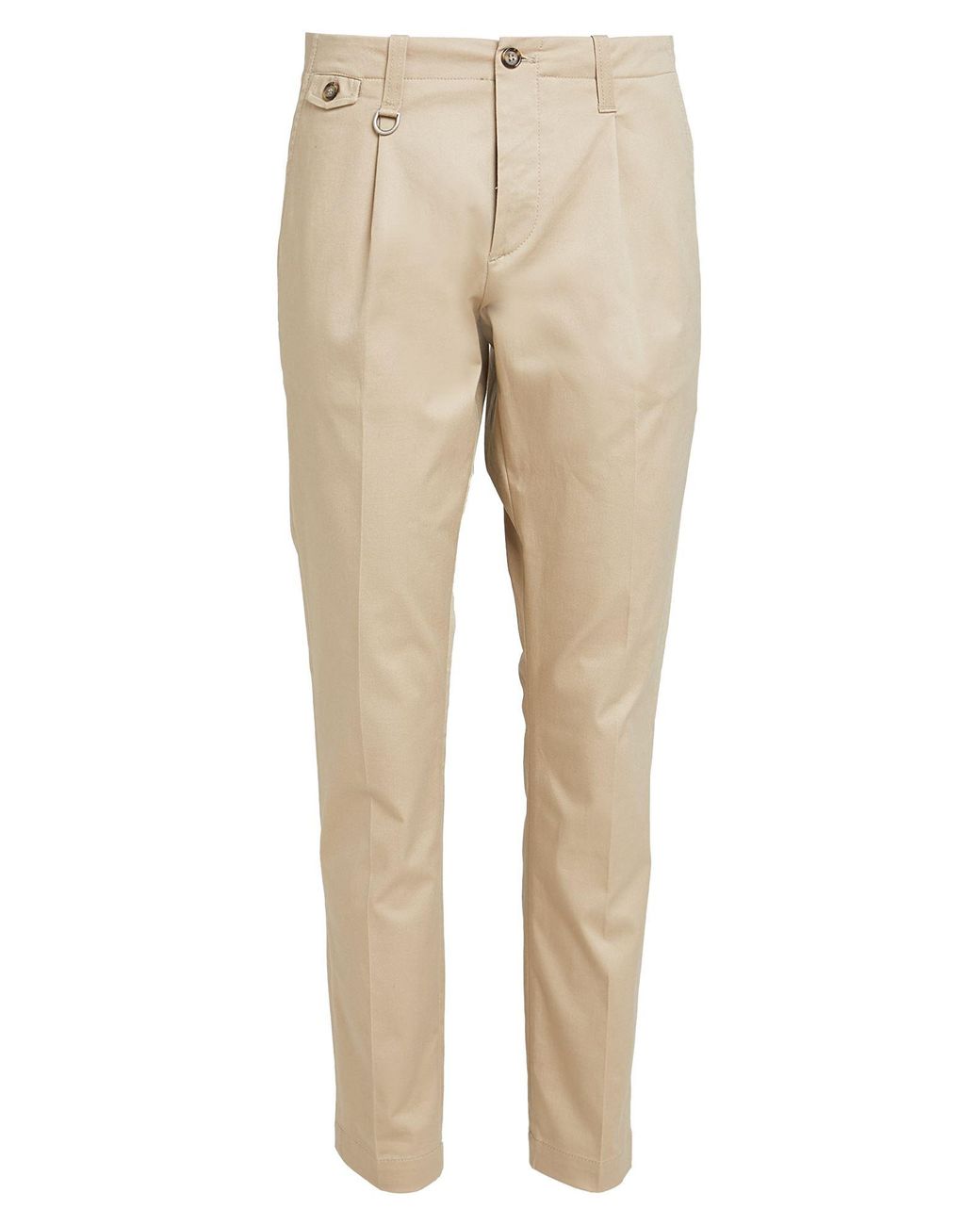 Paolo Pecora Natural Pants Cotton, Elastane for men