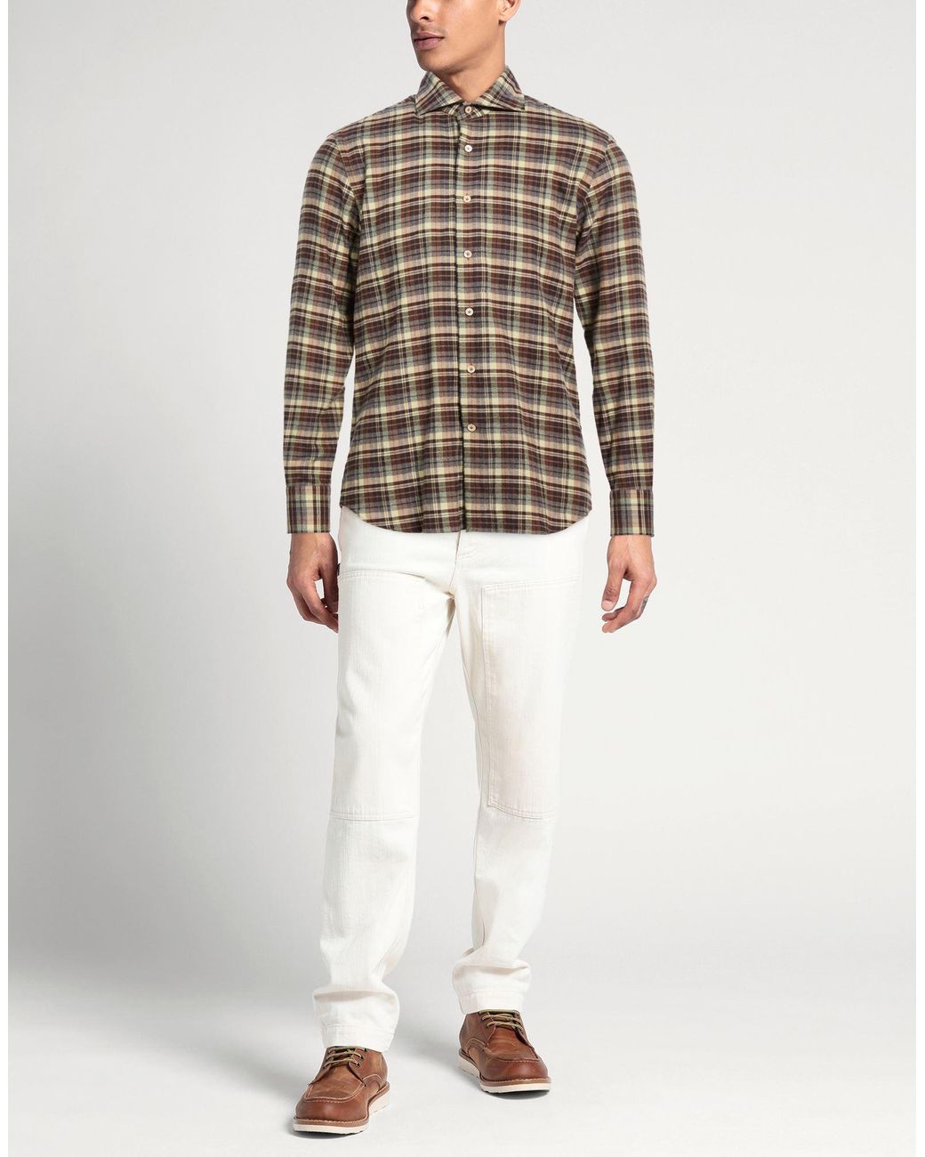 Alessandro Gherardi Gray Shirt Cotton for men
