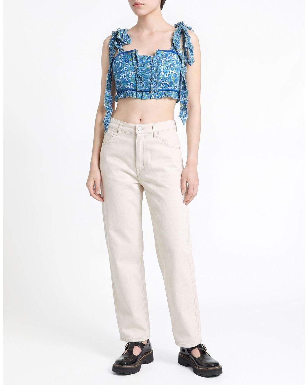 Poupette Blue Top Viscose