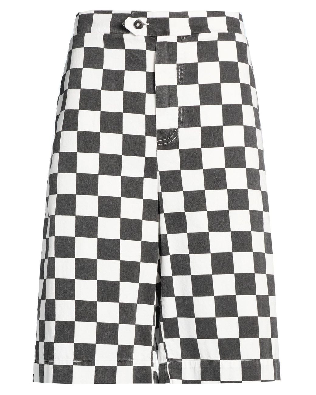 MAISON CRAZY WORKER 3.2 White Shorts & Bermuda Shorts Cotton for men