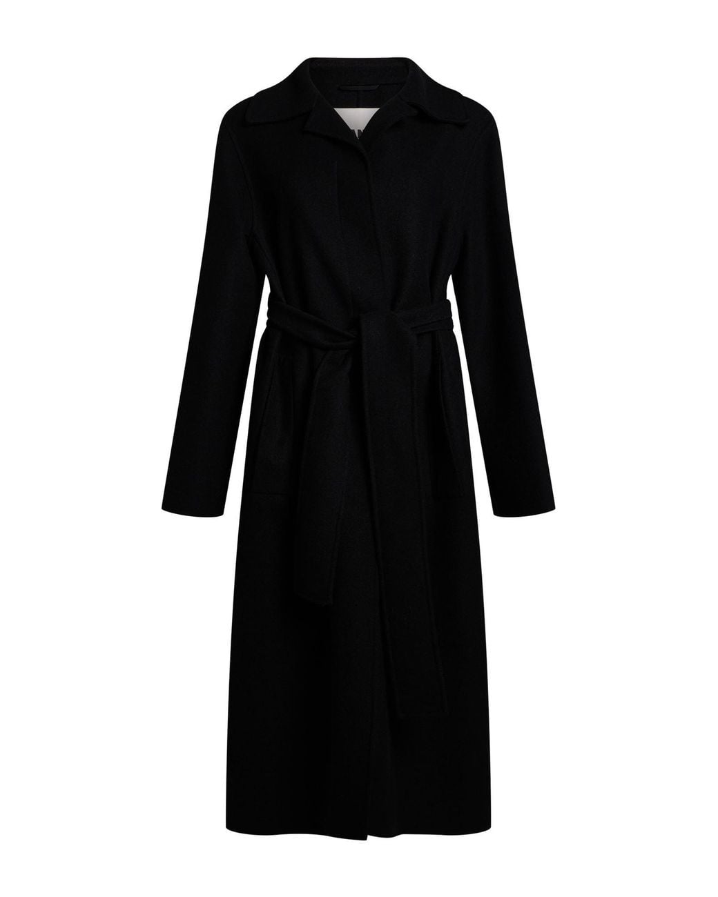 Jil Sander Black Coat Cashmere