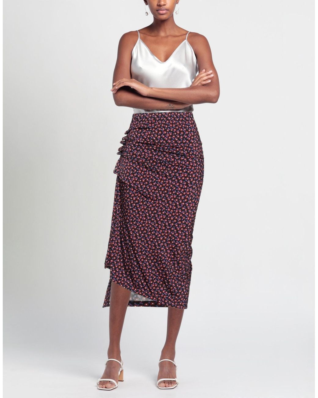 Rabanne Purple Midi Skirt