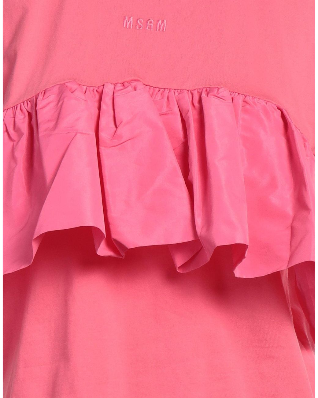 MSGM Pink T-Shirt Cotton, Polyester