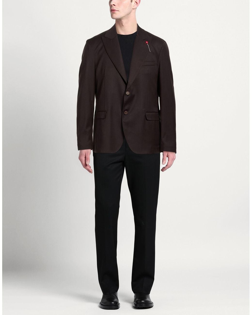 BERNESE Milano Black Blazer Polyester, Viscose, Elastane for men