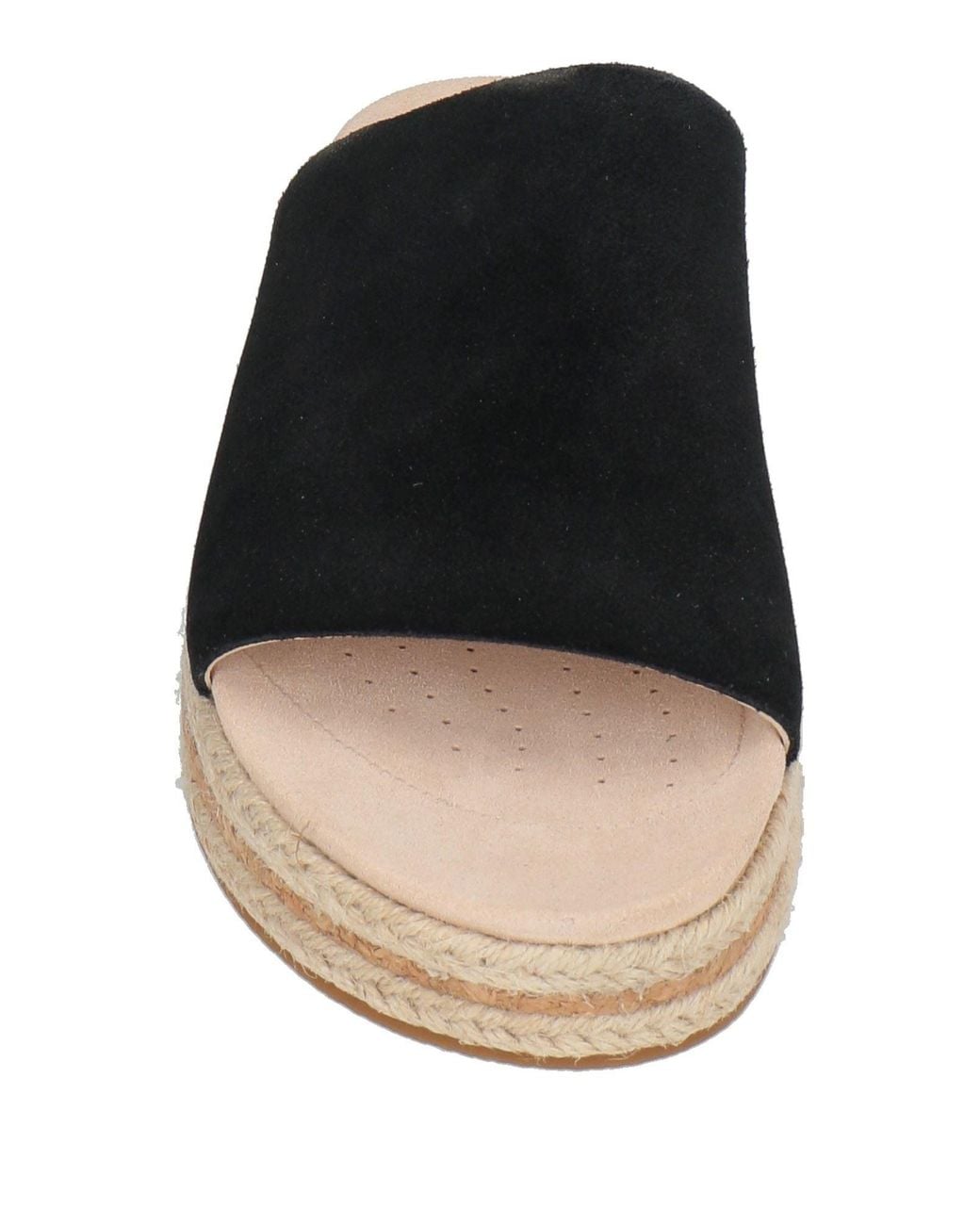Clarks Black Espadrilles Leather