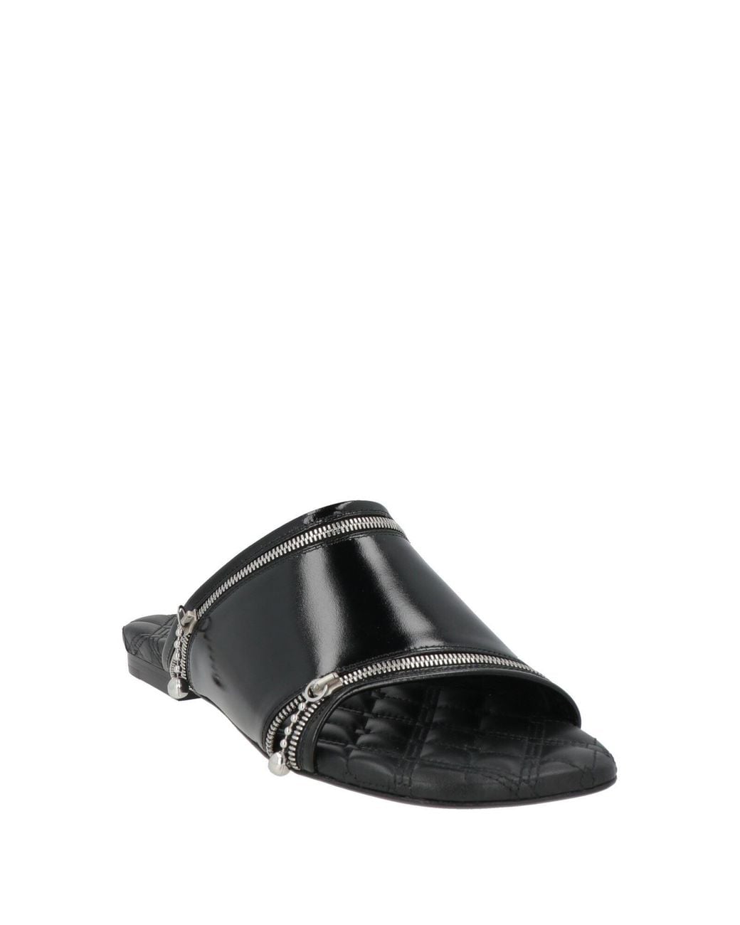 Burberry Black Sandals Leather