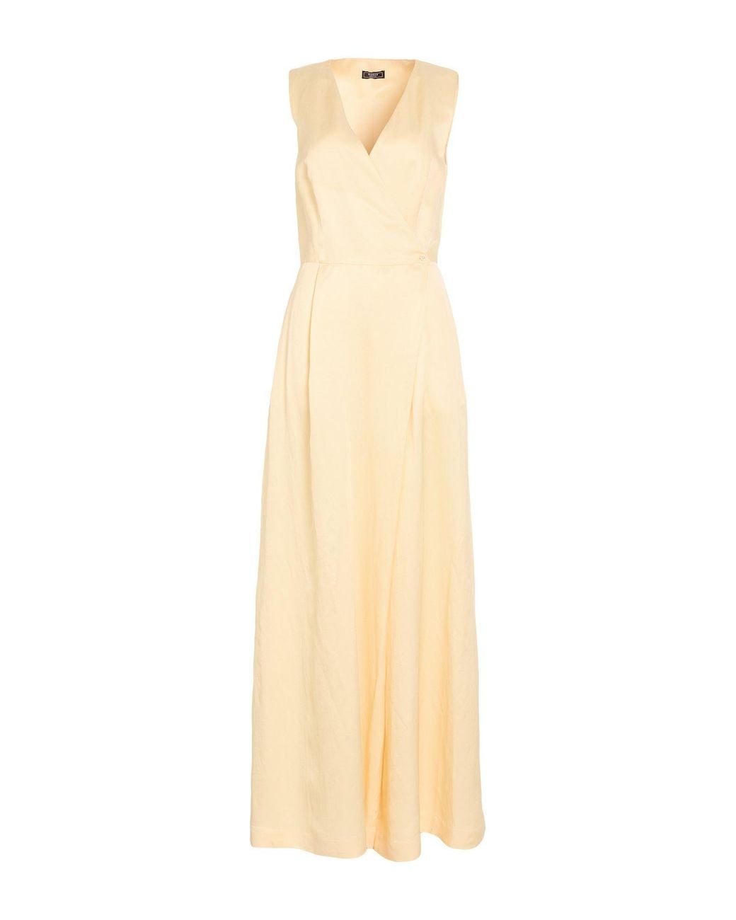 Peserico White Jumpsuit Viscose, Linen