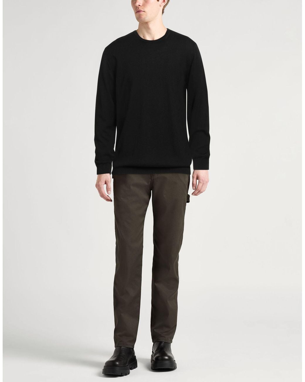 Roberto Collina Black Sweater for men