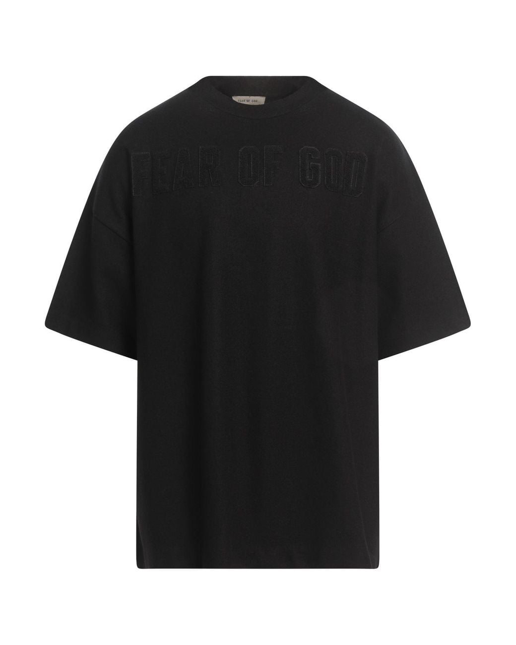 Fear Of God Black T-Shirt Merino Wool for men