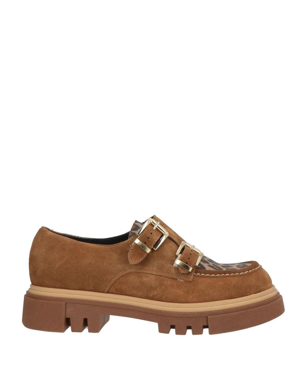 Nila & Nila Brown Camel Loafers Leather