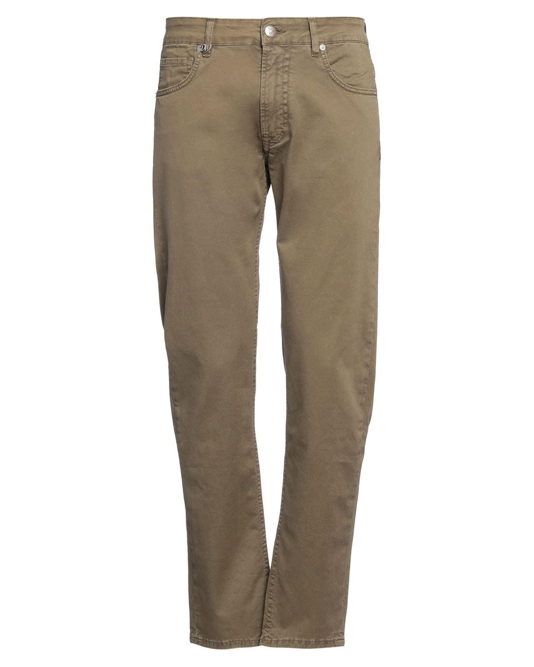 DW DENIM WORLD Natural Pants Cotton, Elastane for men