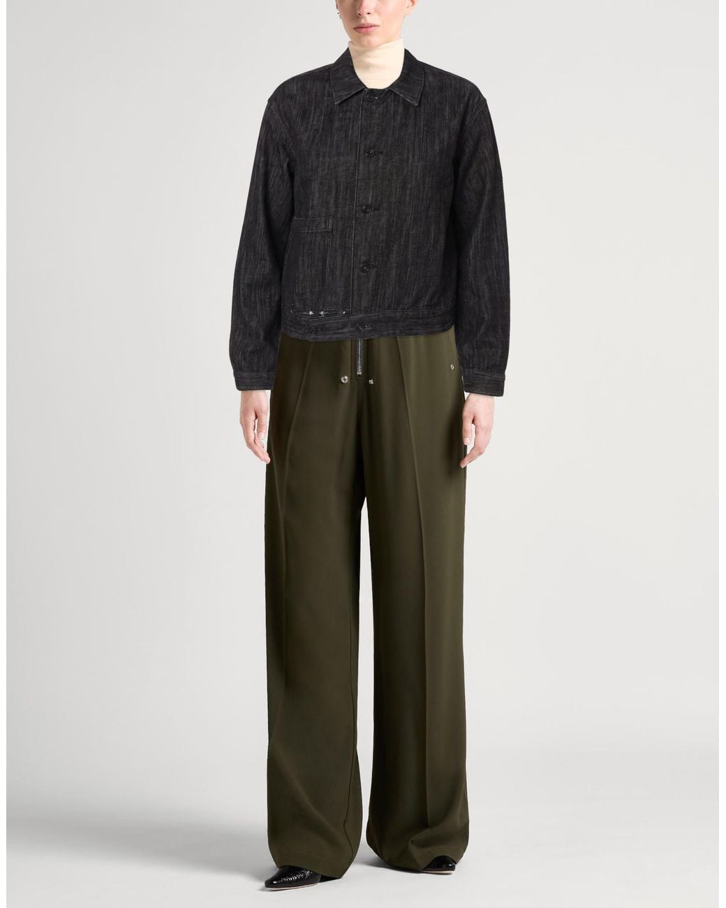 Y's Yohji Yamamoto Black Denim Outerwear Cotton