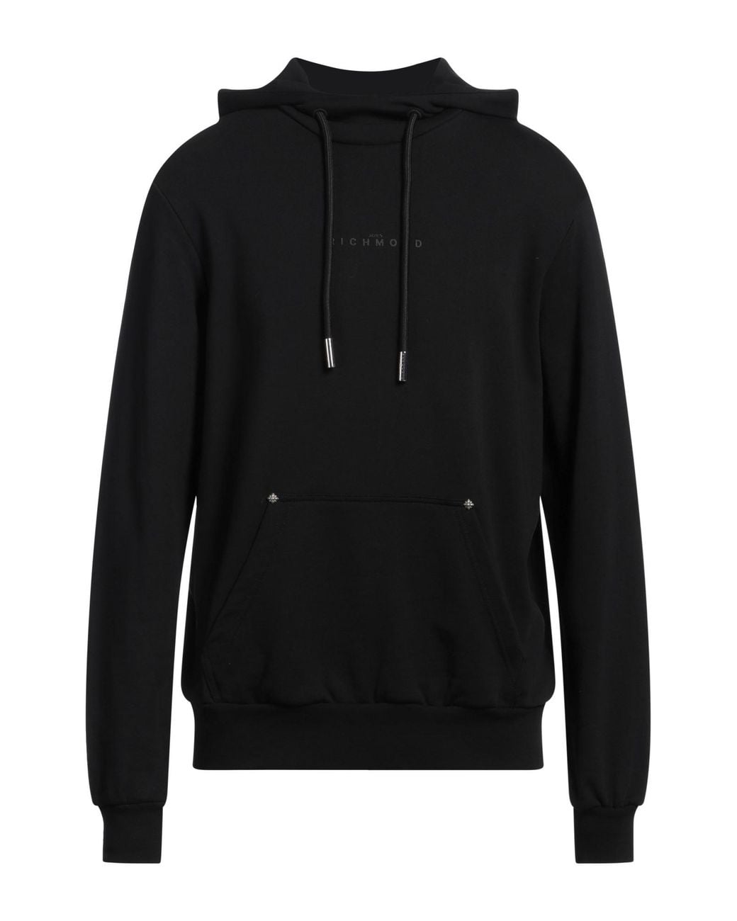 John Richmond Black Sweatshirt Cotton for men