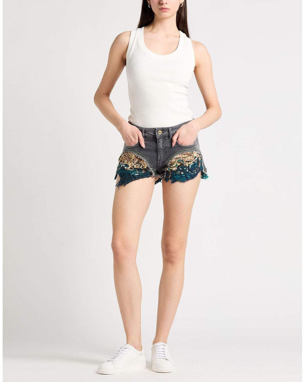VITELLI Gray Denim Shorts