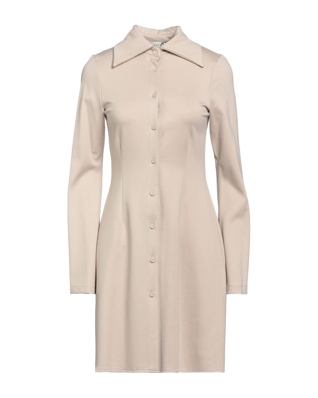 Haveone Natural Mini Dress