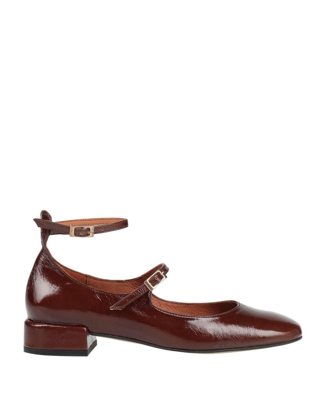Angel Alarcon Brown Ballet Flats Leather
